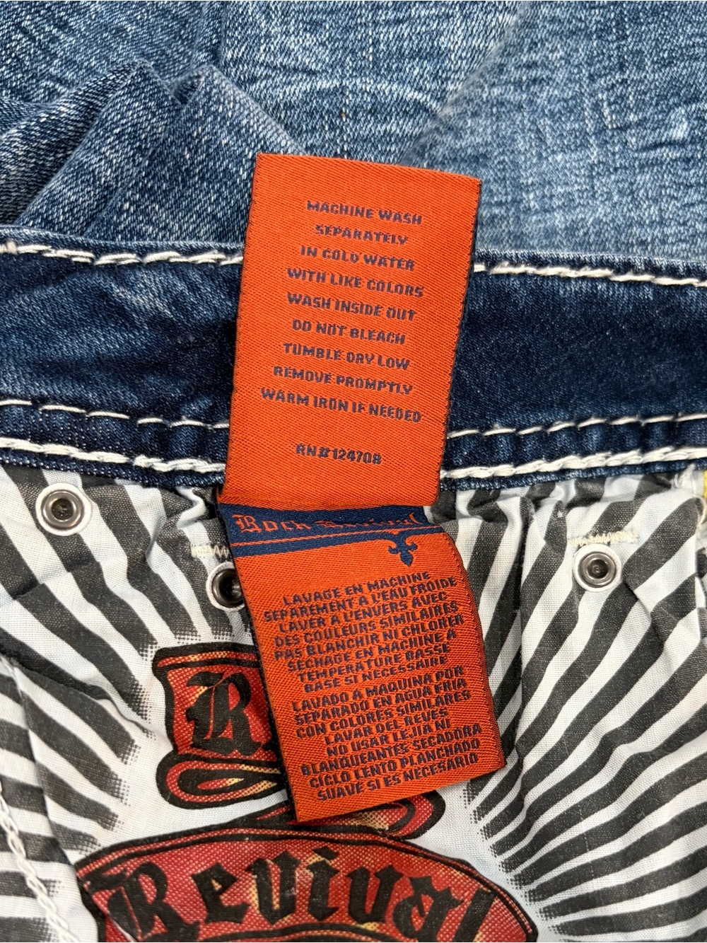 Rock Revival Women's Crimson Mid-Rise Straight Jean Exclusive to Buckle Size 32 - Picture 16 of 16